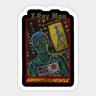 Retro Vintage Toy Man Action Figure Sticker